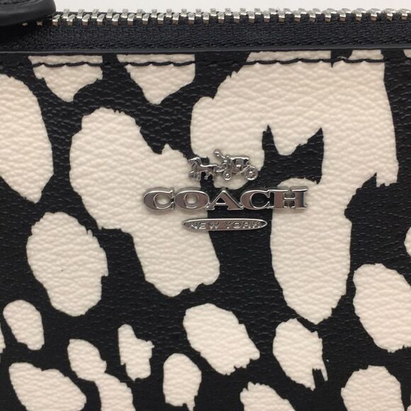 Coach CD872 Nolita 19 With Spotted Animal Print In Silver/Black/Chalk Multi - Picture 3 of 16